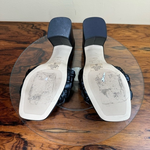 Marc Fisher Nahea Block Heel Sandals in black - Picture 16 of 16